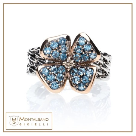 Anello medievale giuggiola azzurro | Gioielli De Nobili